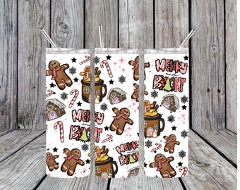 ginger bread christmas cookie   tumbler