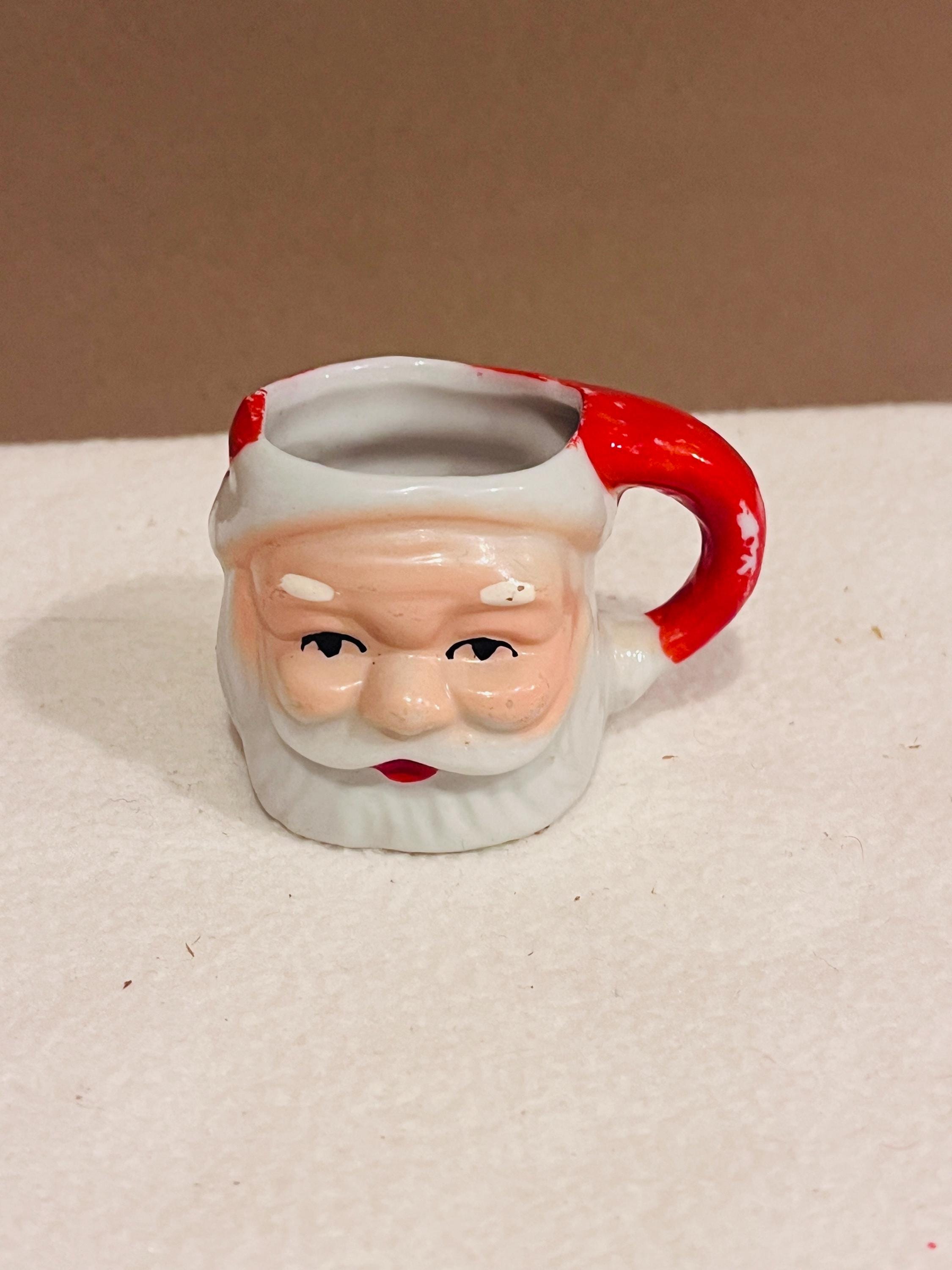 Vintage Miniature Ceramic Santa Japan - Etsy