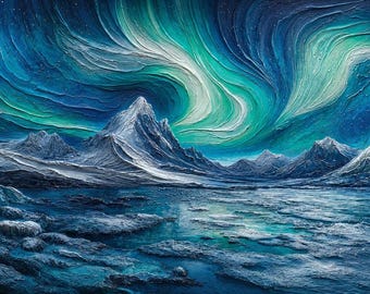 Northern Lights Wall Art: Aurora of the North (Digital Download)