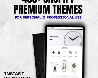 400+ Shopify Themes Bundle, eCommerce Website Templates (Digital Download)