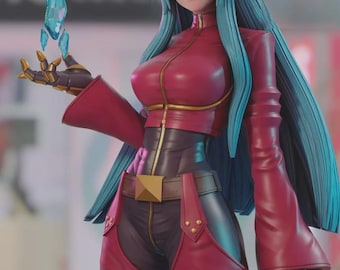 クーラ・ダイヤモンド 樹脂製スタチュー - 手描きのキング・オブ・ファイターズ コレクターズアイテム