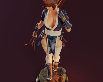 手描きのカスミ樹脂像 | 3Dプリント、手描き樹脂コレクターアイテム デッドオアアライブ アニメコレクターアイテム