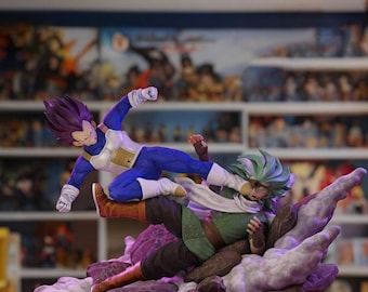 ドラゴンボール ベジータ ウルトラエゴ グラノーラ アニメ王子戦士像 - 手描き3Dプリント樹脂フィギュア | ファンタジーコレクタブル