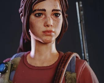 ハンドメイド「The Last of Us」エリー像 - 塗装済み樹脂製コレクターズアイテム