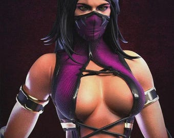 ミレーナ モータルコンバット スタチュー | 3Dプリント、手描き樹脂製コレクターズアイテム