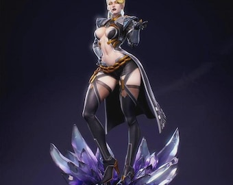 Emma Frost Crystal Statue – Hand-Painted 3D Printed Resin Figure | Marvel Collectible