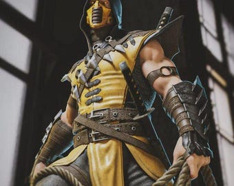 Scorpion – Mortal Kombat Statue | Hand-Painted 3D Printed Resin Figure Collectible
