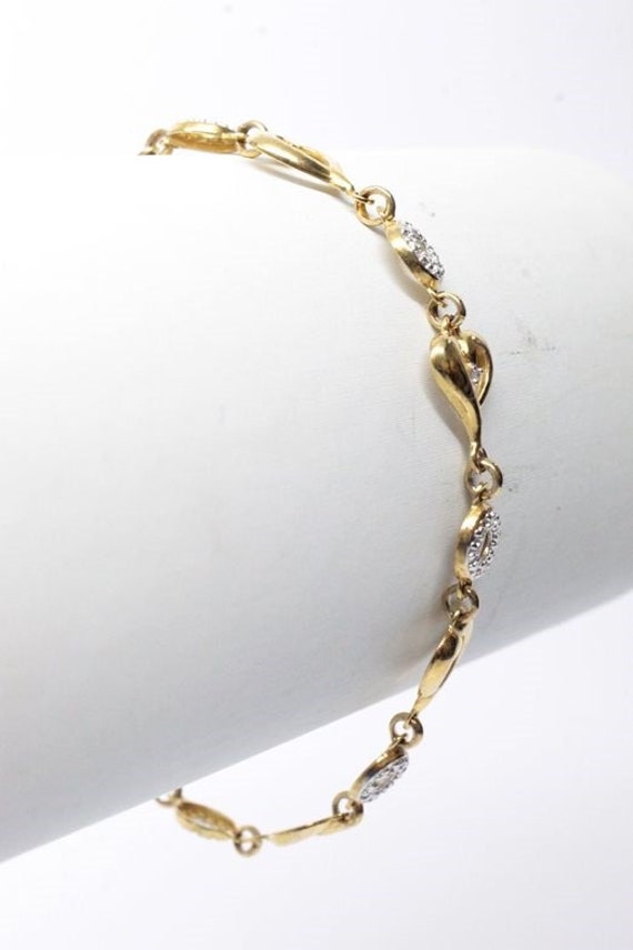 Sterling Silver 925, vermeil Bracelet with small d