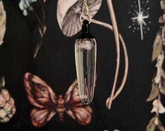 Ghostly Whisp Pendulum 02 + handmade with glass for divination and spirit communication