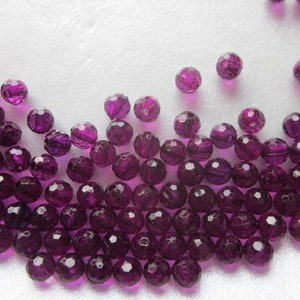 Lila Runde Acrylperlen 6mm 30 Perlen