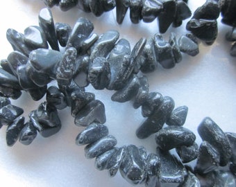 Blackstone Chip Nugget Beads 8-19mm 30 Beads