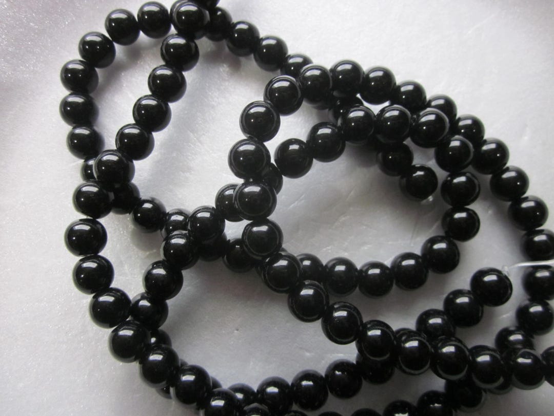Glass Beads-Black