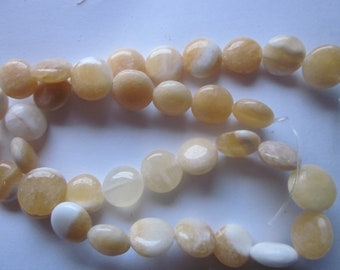 Calcite Coin Beads 11-12mm 10 Beads