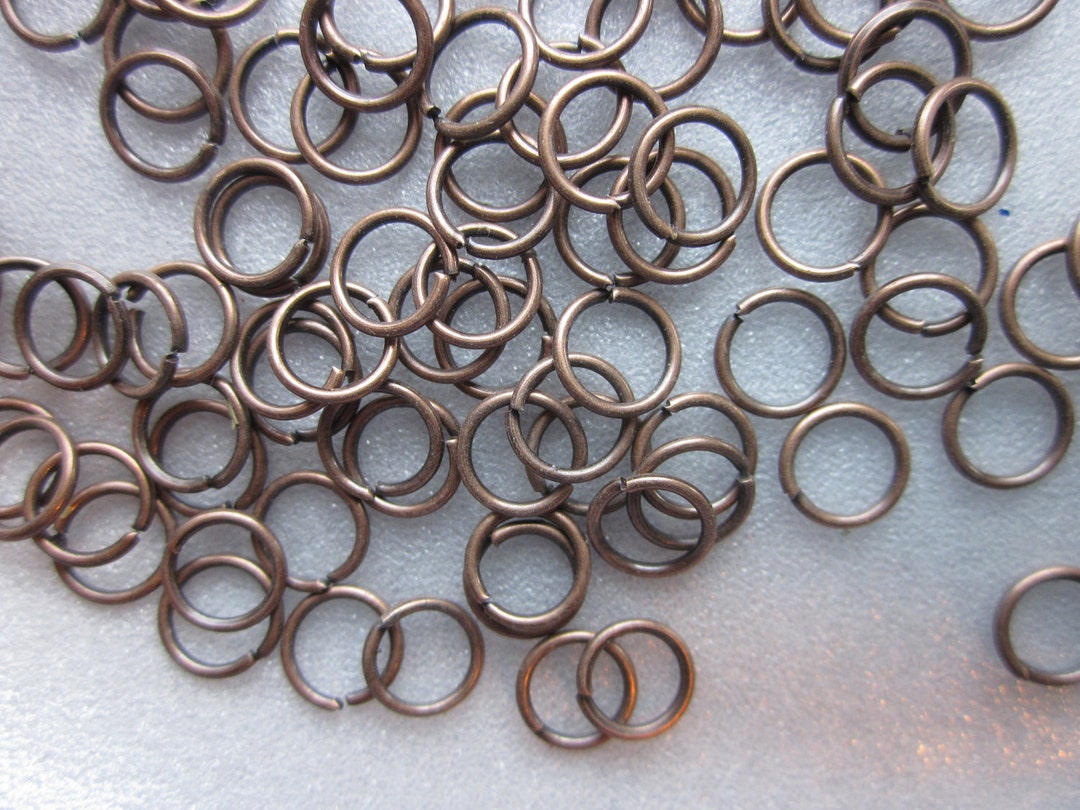 Copper Iron Jump Rings 6mm 100 Jump Rings Etsy