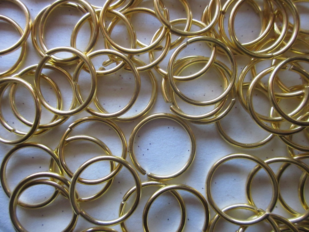 16mm Golden Iron Jump Rings 40 Jump Rings Etsy