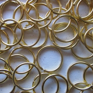 16mm Golden Iron Jump Rings  40 Jump Rings