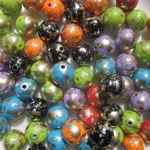 Multi Color Acrylic Beads 18x17mm 12 Beads