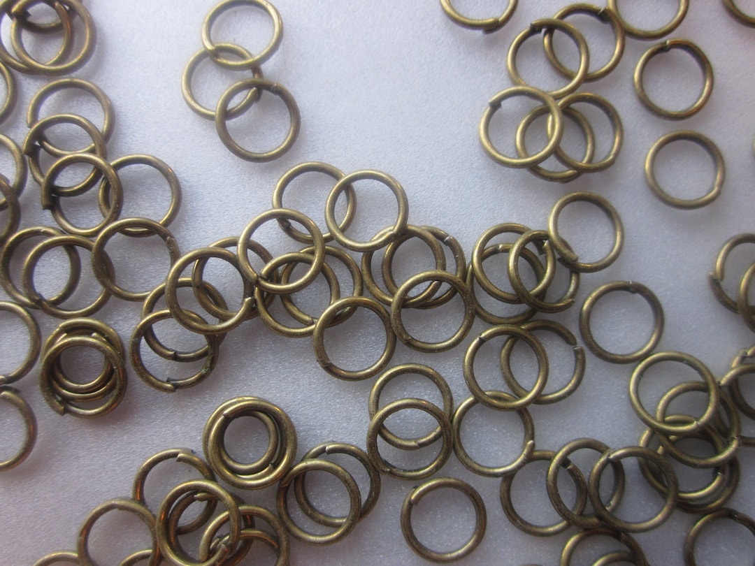 Antieke Bronzen Iron Jump Rings 8mm 100 jump ringen Etsy België