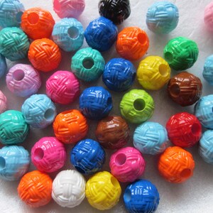 Multi Color Acryl Runden 12mm 14 Perlen