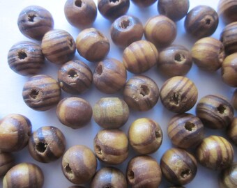 Brown Wood Beads 8mm 30 Beads