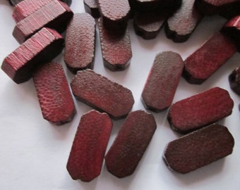 ブラウンウッド長方形ビーズ 20 x 9 mm 10個 - Etsy 日本