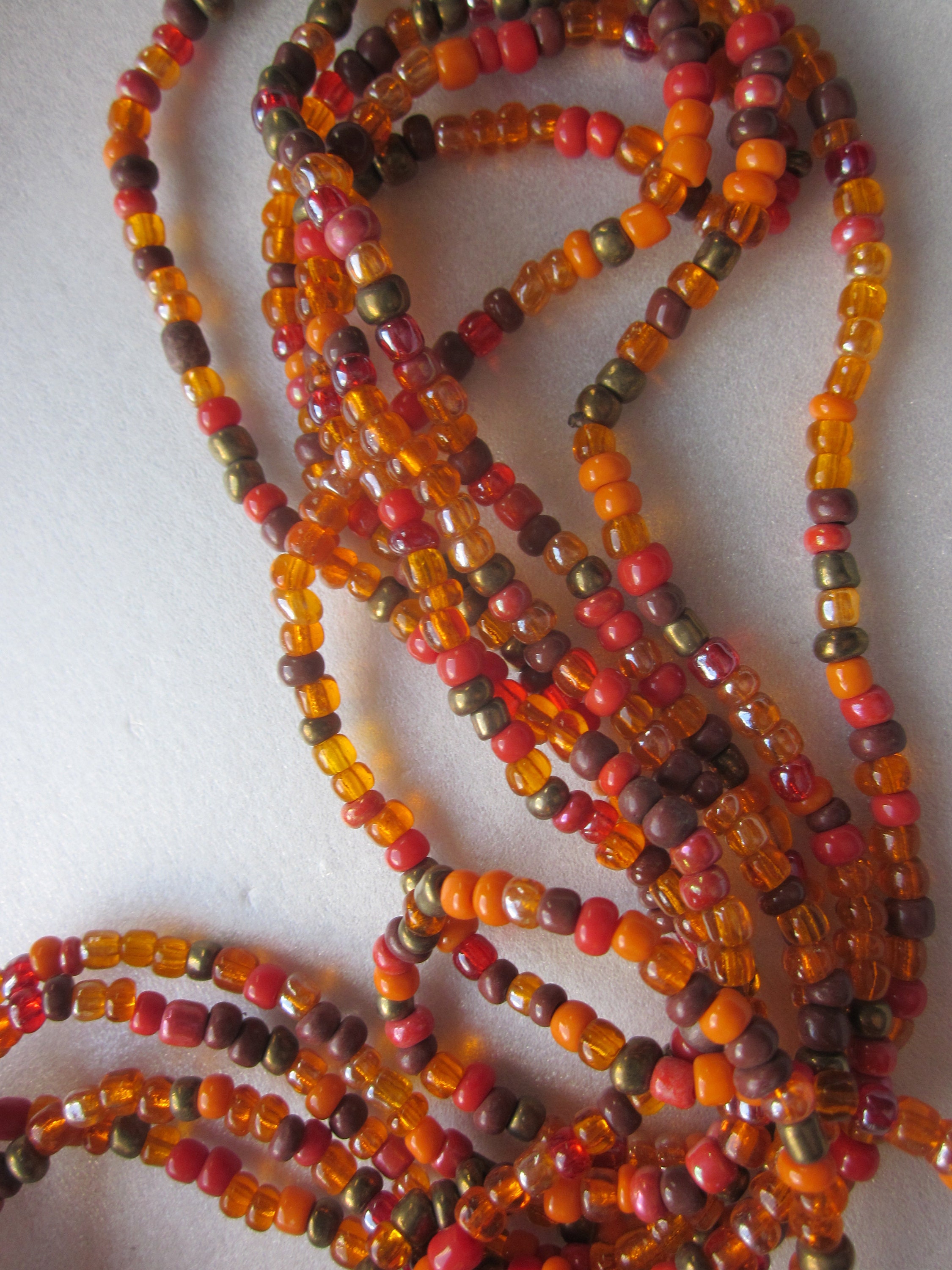 2mm Seed Beads 40g , Orange Opaque Seed Beads, Glass Seed Beads Orange 