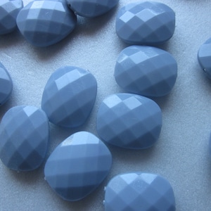 Gray Rectangle Acrylic Beads 23.5mm 8 Beads