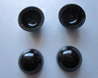 Black Acrylic Bead Caps 25mm 8 Bead Caps