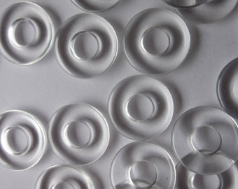 Klara Donut Akrylpärlor 19 mm 14 Pärlor