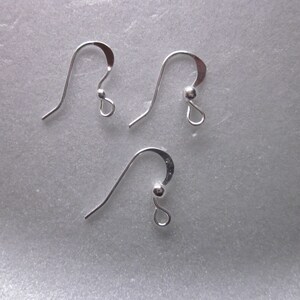 Silver Plated Copper Ear Wire Hooks 17-18mm 8 Ear Wires