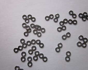 Gunmetal-Plated Brass Links 6x3mm 20 Connectors