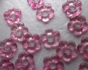 300 Perline Fiore Acrilico Trasparenti 12mm - Colorate Per Gioielli Fai Da Te, Bracciali E Collane - 4