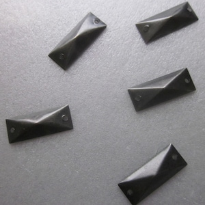 Rectangle Gunmetal Plated Brass Links/Connectors 18x7mm 12 Links