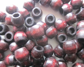 Brown Wood Beads 12x11mm 14 Beads