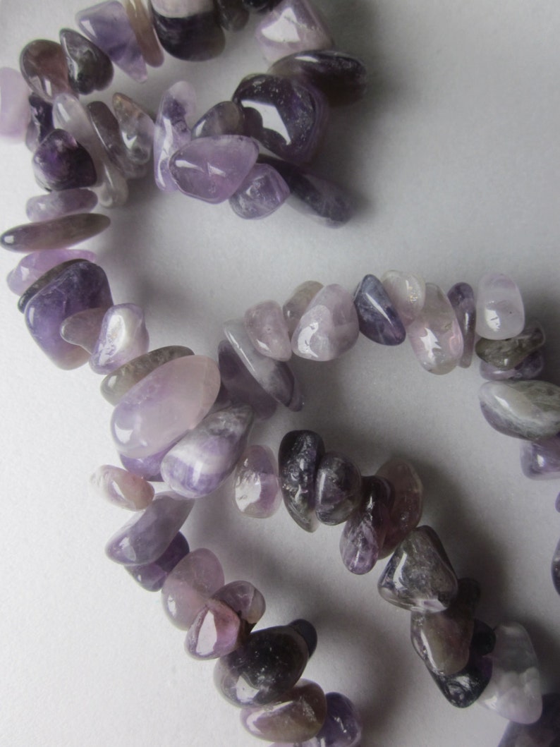 Amethyst Natural Chip Beads 8-14mm Chunky Nugget 24 Beads image 2