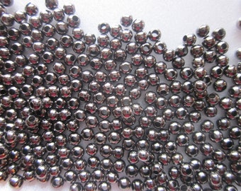 Black Iron Spacer Beads 3.2mm 100 Beads