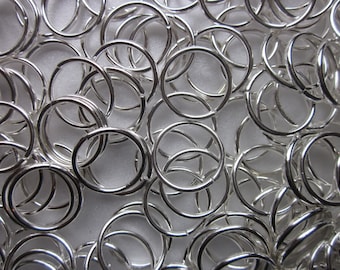 Silver Iron Jump Rings 16mm 40 Jump Rings