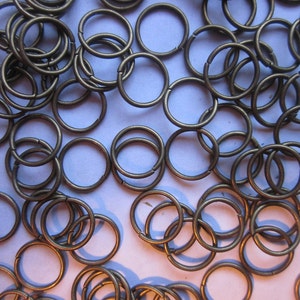 Iron Jump Rings Antique Bronze Color 10mm 100 Jump Rings
