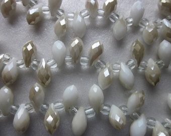 Glastropfen Perlen 12x6mm 12 Perlen