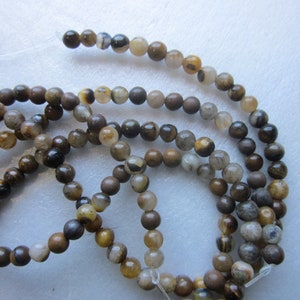 Brown Tiger Eye Beads 4-5mm 30 Beads