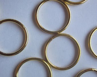 Iron Golden Color Jump Rings 20mm 40 Jump Rings