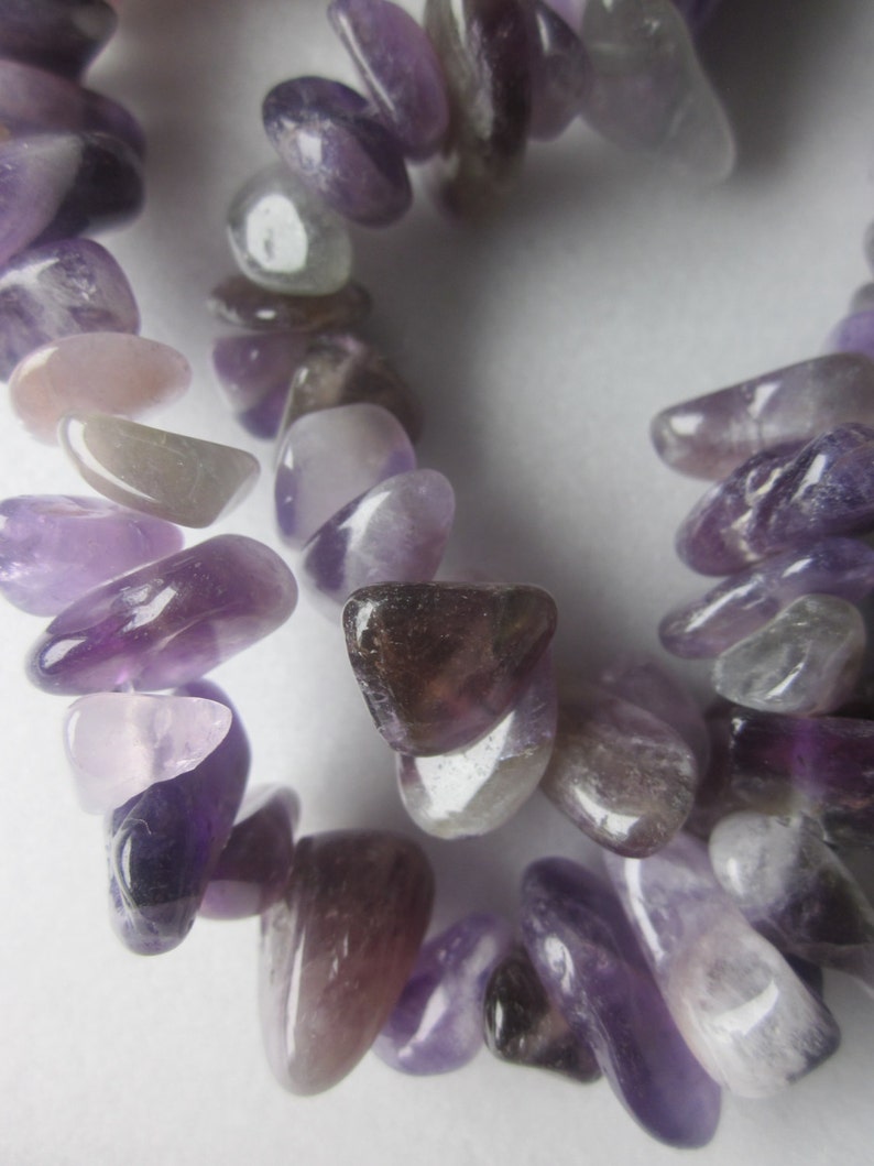 Amethyst Natural Chip Beads 8-14mm Chunky Nugget 24 Beads image 1