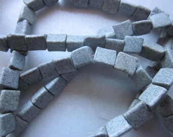 Gray Feldspar Triangle Beads 8-10mm 20 Beads