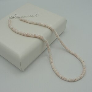 Heishi Shell Necklace, Shell Choker, White Shell Choker, Beach  Choker, White Choker