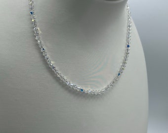 Swarovski Clear Crystal Necklace, Crystal Choker Necklace, Swarovski  Choker Necklace