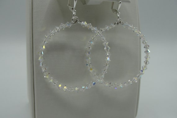 Swarovski on sale crystal hoops