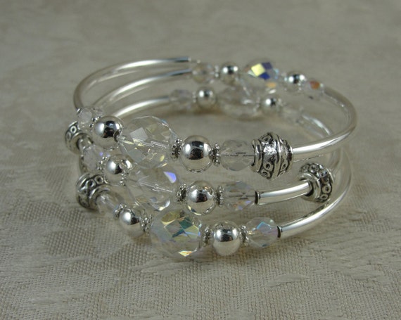 Silver wrap on sale around bracelet