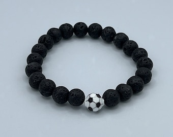 Soccer Bracelet, Sports Bracelet, Lava Bracelet, Football Bracelet, Kids Bracelets