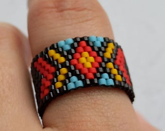PDF-handleiding - Peyote-ring met kralen