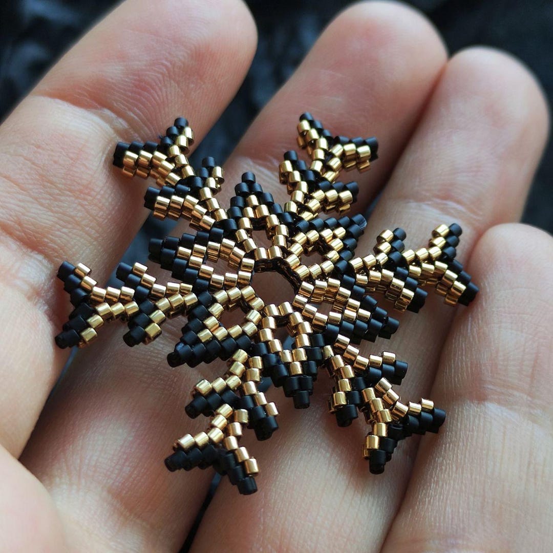 PDF Tutorial - Beaded Snowflake - Etsy